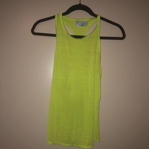 TWO sheer workout tank tops